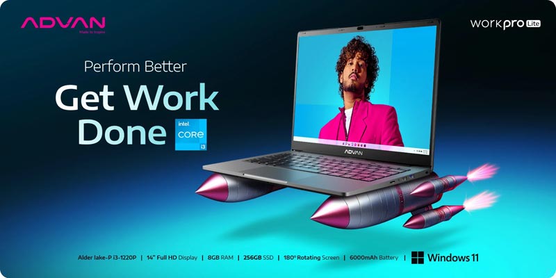 Laptop Advan Workpro Lite, harga hemat hadirkan kinerja cepat